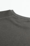 SWAYING/KNIT round hem half-sleeved pullover SW24SS1T45 dark gray